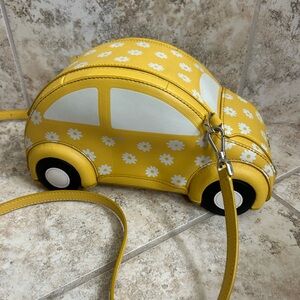 Kate Spade Beep Beep Car Crossbody Shoulder Bag Yellow